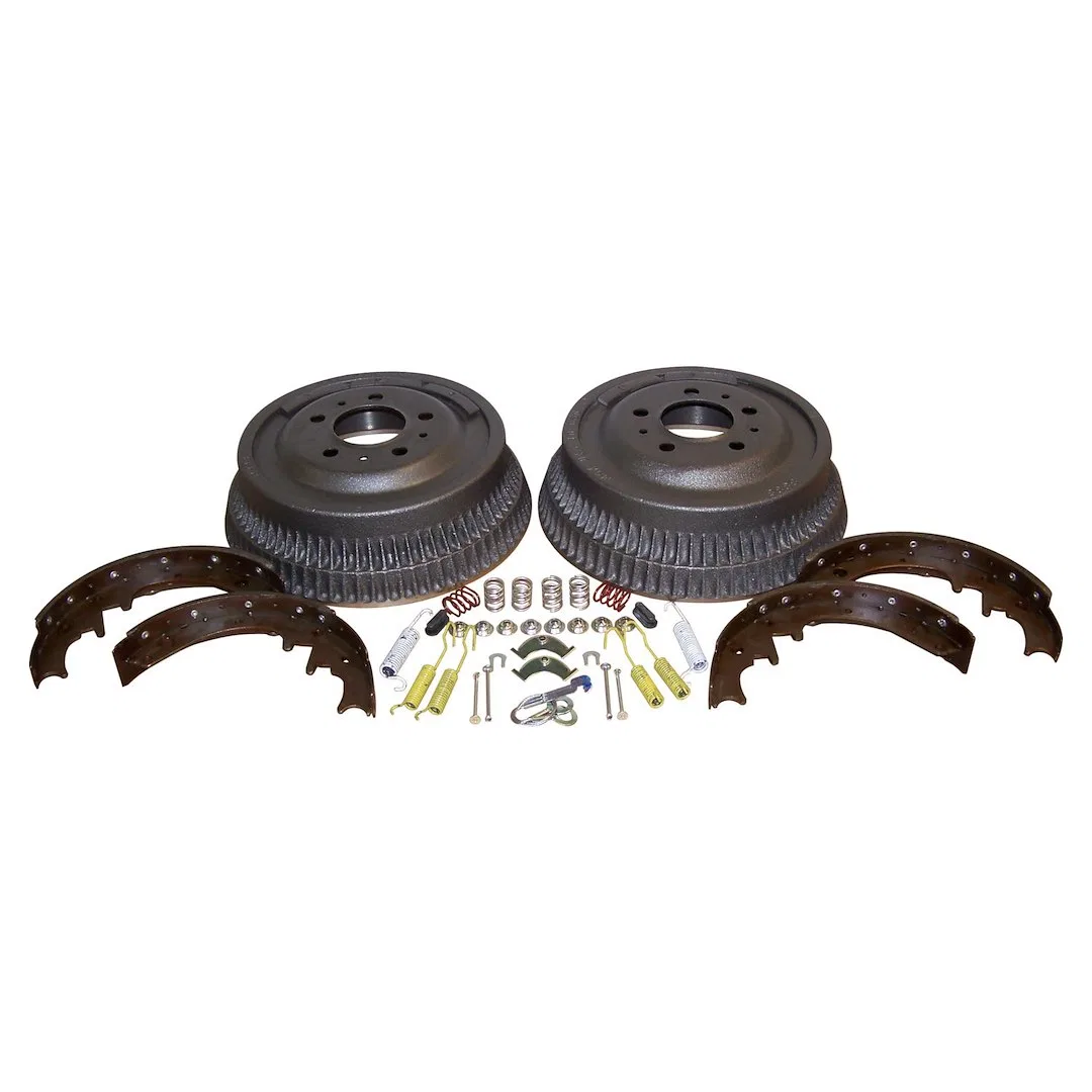 52001151K – CROWN AUTO Brake Kit, OE Replacement Metal/ Plastic/ Semi-Metallic With Two Drums/ Shoe Set/ Hardware